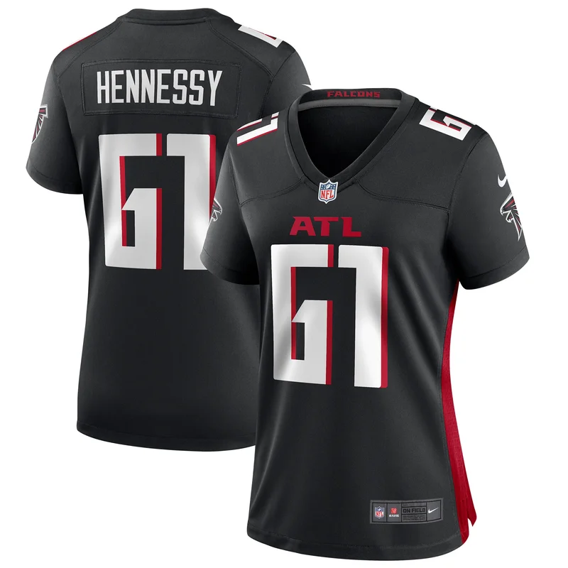 Mack Hollins 18 Atlanta Falcons Game Jersey - Black - Image 3