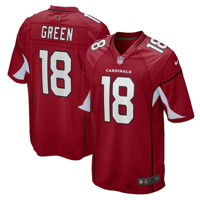 Green 18 Arizona Cardinals Game Jersey - Cardinal