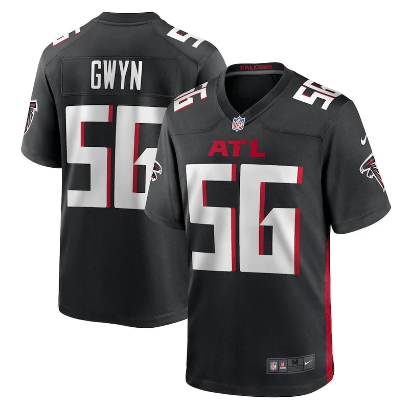 Godwin Igwebuike 42 Atlanta Falcons Game Jersey - Black - Image 4