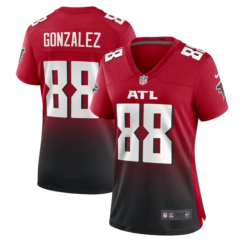 Tony Gonzalez 88 Atlanta Falcons Jersey Retired Game - Black - Image 2