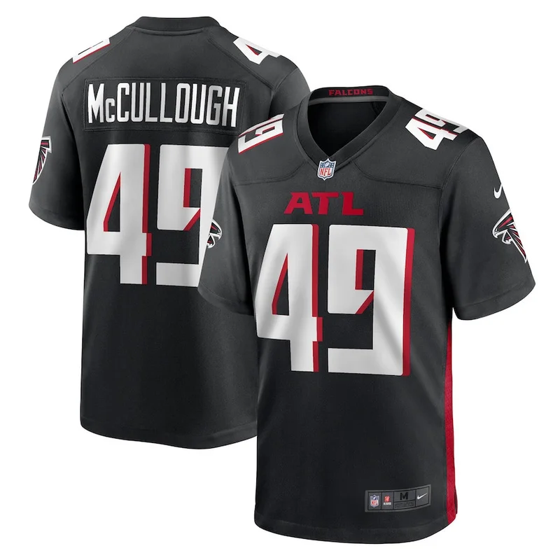 Kyle Hinton 68 Atlanta Falcons Jersey Team Game - Black - Image 4