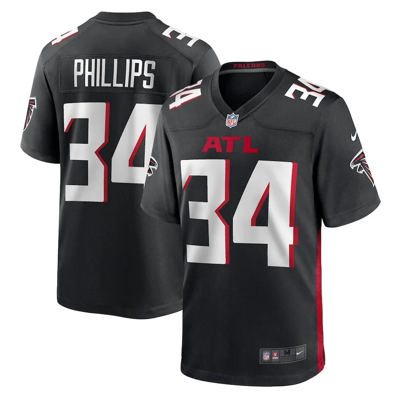 Carlos Washington 28 Atlanta Falcons Game Jersey - Black - Image 4