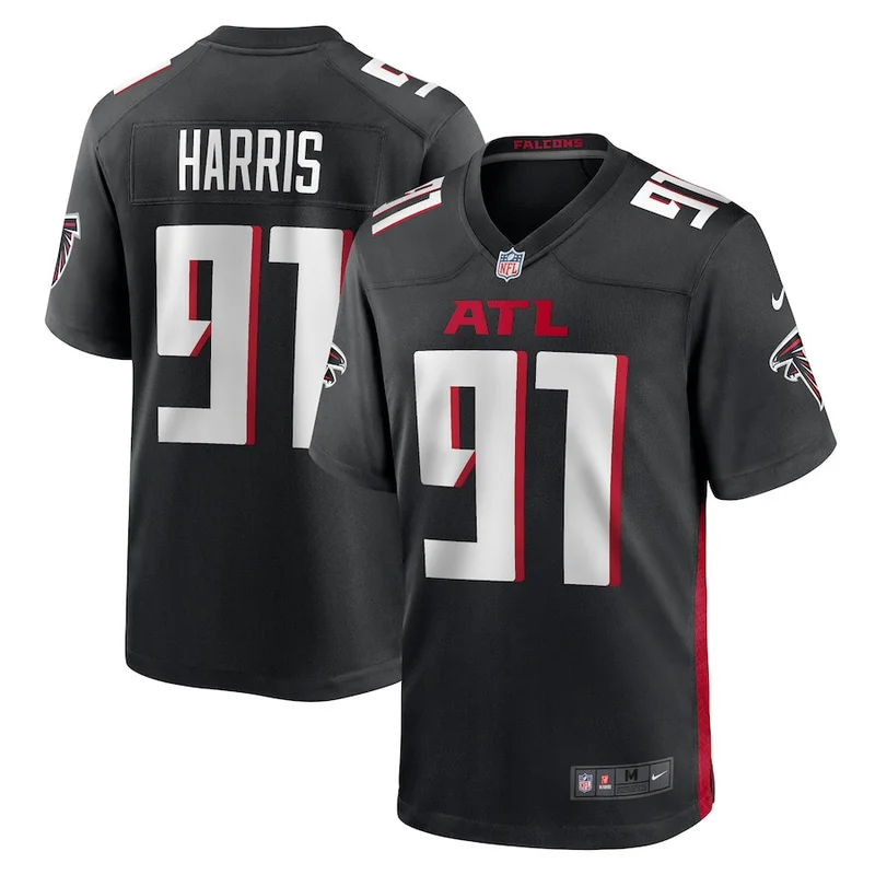 Carlos Washington 28 Atlanta Falcons Game Jersey - Black - Image 5