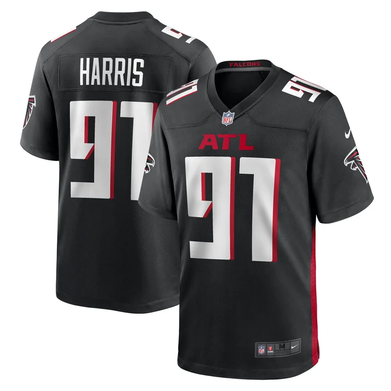 Demone Harris Atlanta Falcons Game Jersey - Black