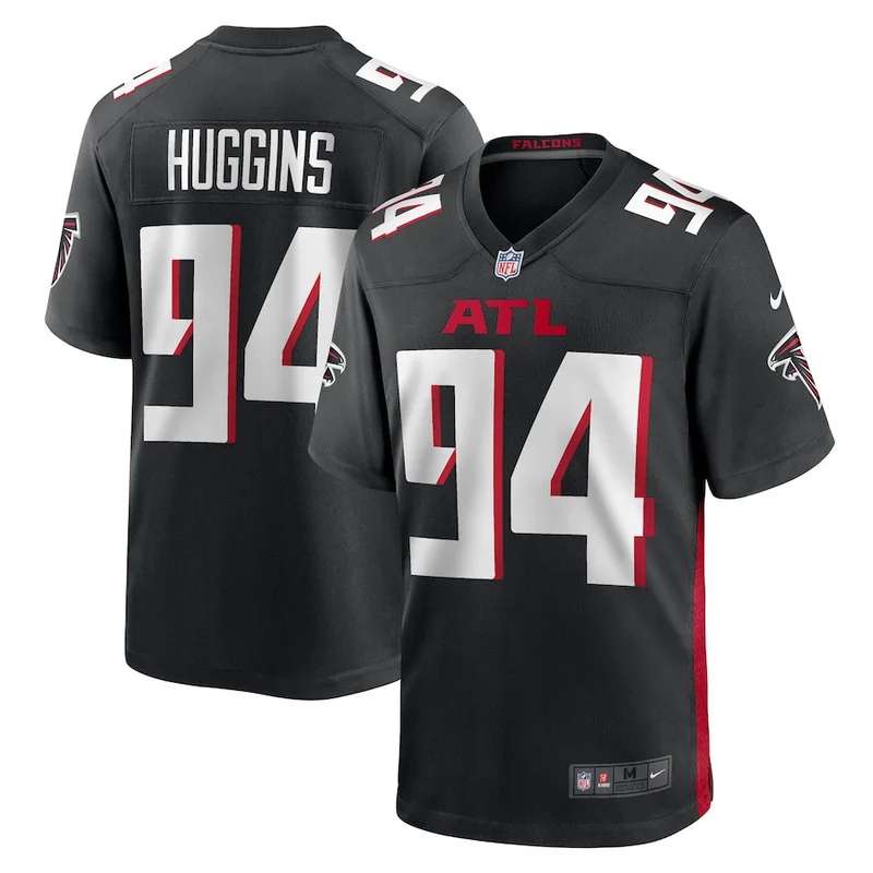 Zach Harrison 96 Atlanta Falcons Jersey Team Game - Black - Image 3