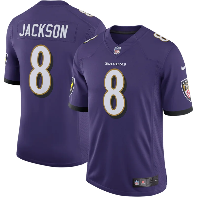 Lamar Jackson Baltimore Ravens Jersey Speed Machine Limited - Purple