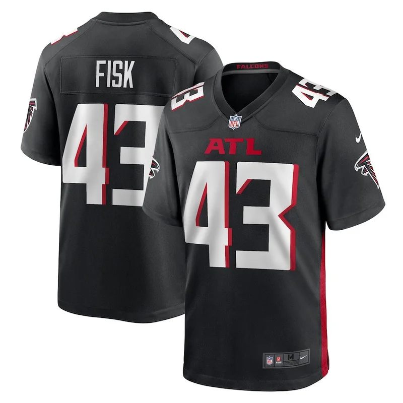 Timmy Horne 98 Atlanta Falcons Game Jersey - Black - Image 2