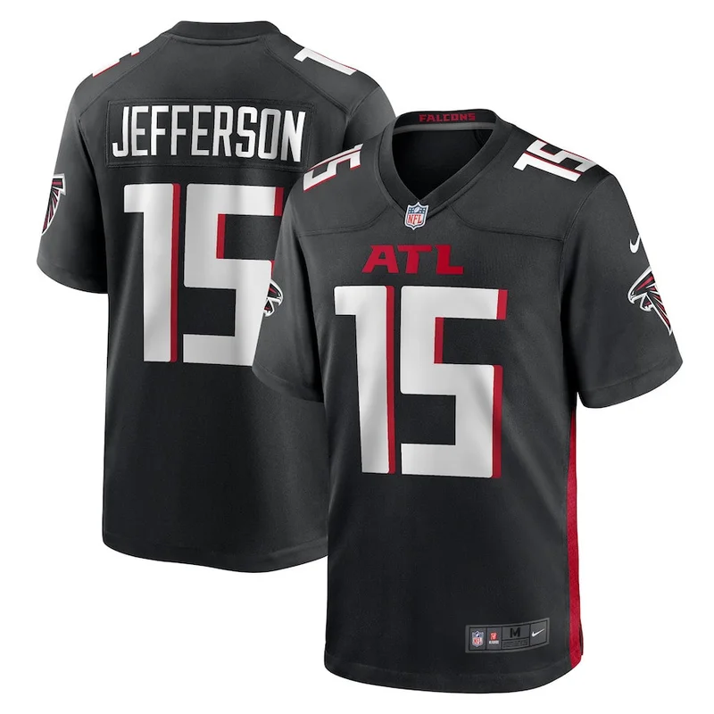 Timmy Horne 98 Atlanta Falcons Game Jersey - Black - Image 4
