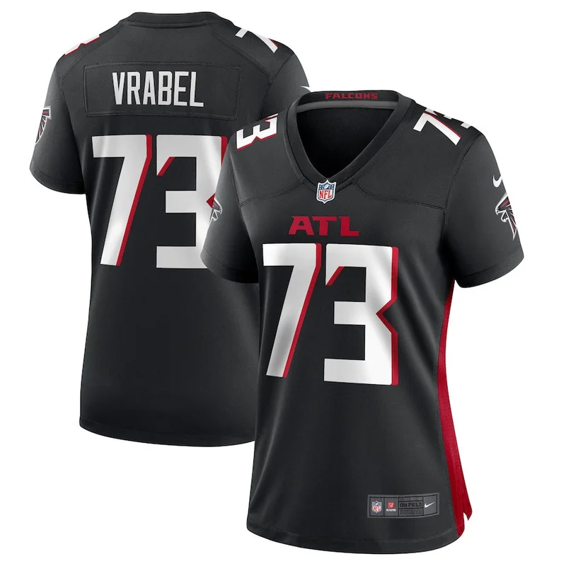 Timmy Horne 98 Atlanta Falcons Game Jersey - Black - Image 3
