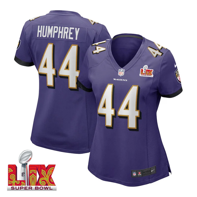Marlon Humphrey #44 Baltimore Ravens Jersey Super Bowl LIX - Purple