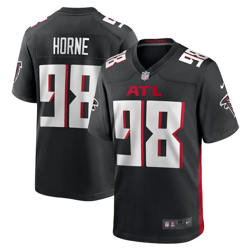 Timmy Horne 98 Atlanta Falcons Game Jersey - Black