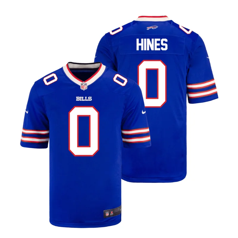 Nyheim Hines 0 Buffalo Bills Jersey Home Game - Royal