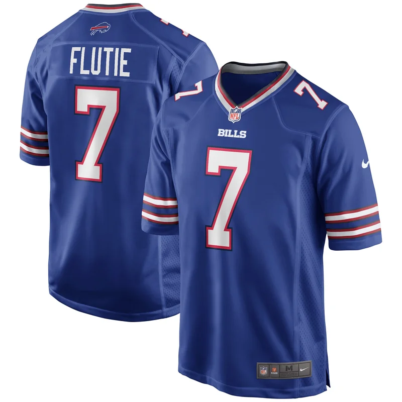 Doug Flutie Buffalo Bills Game Jersey Retired Player - Royal