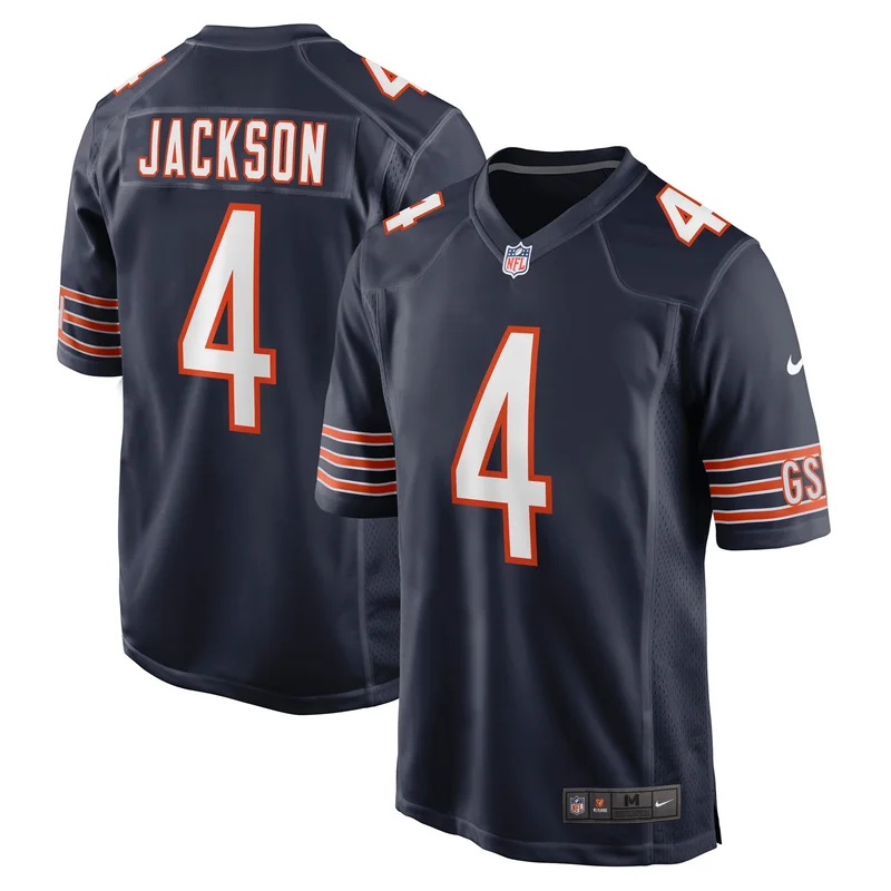 Eddie Jackson Chicago Bears Game Jersey Player - Navy