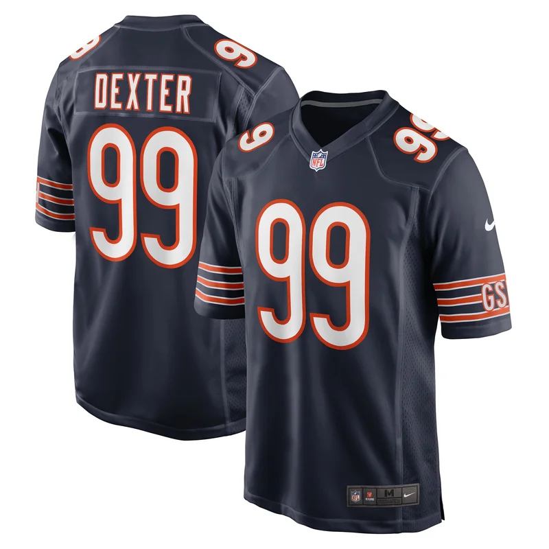 Eddie Jackson Chicago Bears Game Jersey Player - Navy - Image 5
