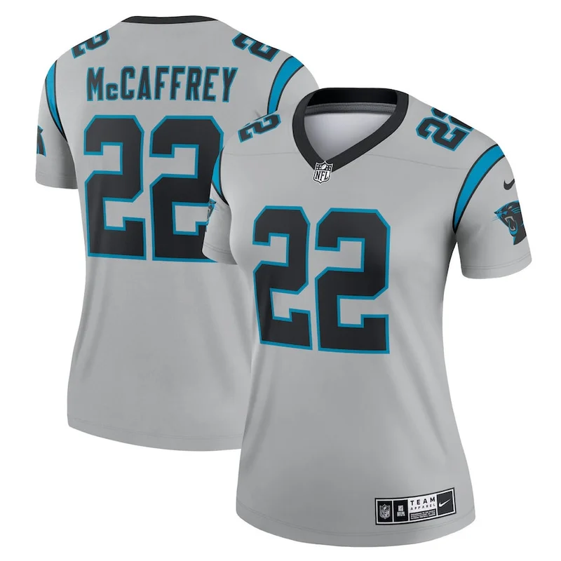 Christian McCaffrey 22 Carolina Panthers Game Jersey - White - Image 2