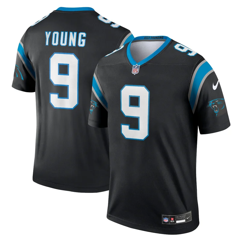 Bryce Young 9 Carolina Panthers Jersey - Blue - Image 2