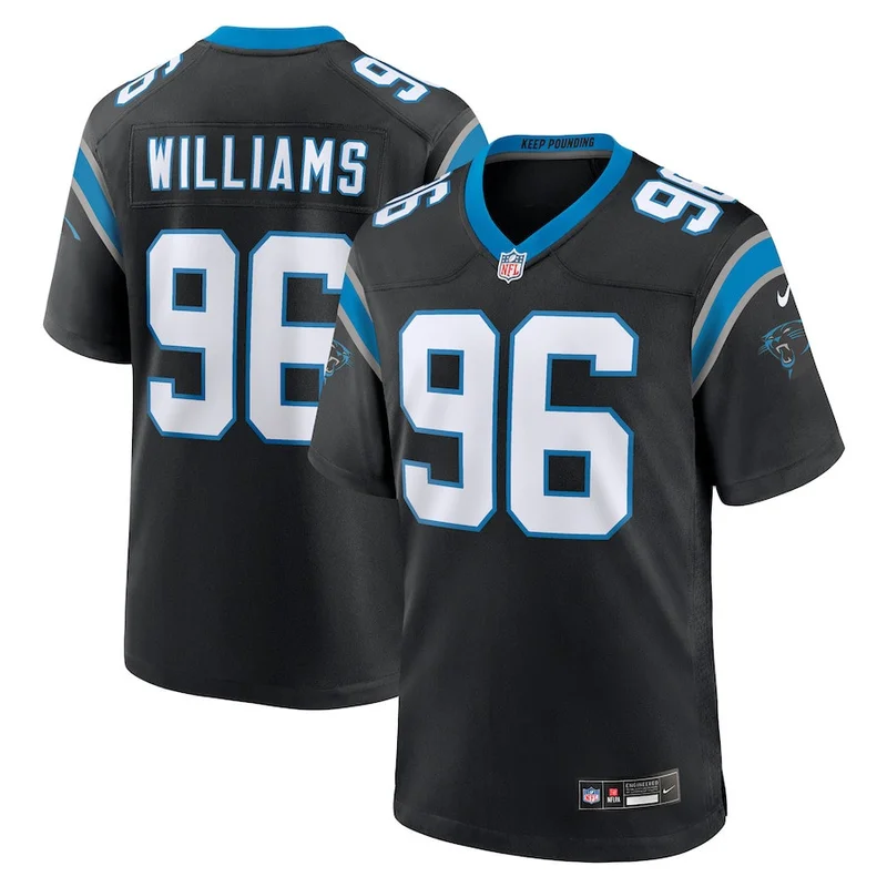 Cade Mays 68 Carolina Panthers Jersey Team Game - Black - Image 2