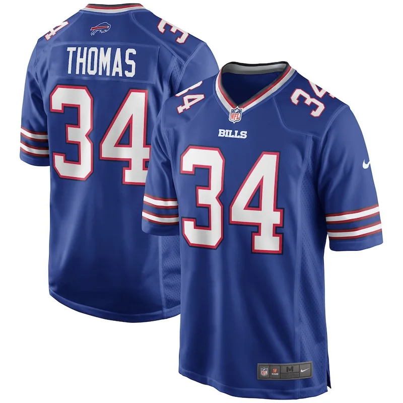 Frank Reich 14 Buffalo Bills Game Jersey Retired - Royal - Image 5