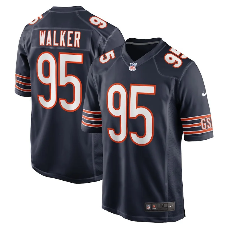 Trent Taylor 15 Chicago Bears Jersey Team Game - Navy - Image 3