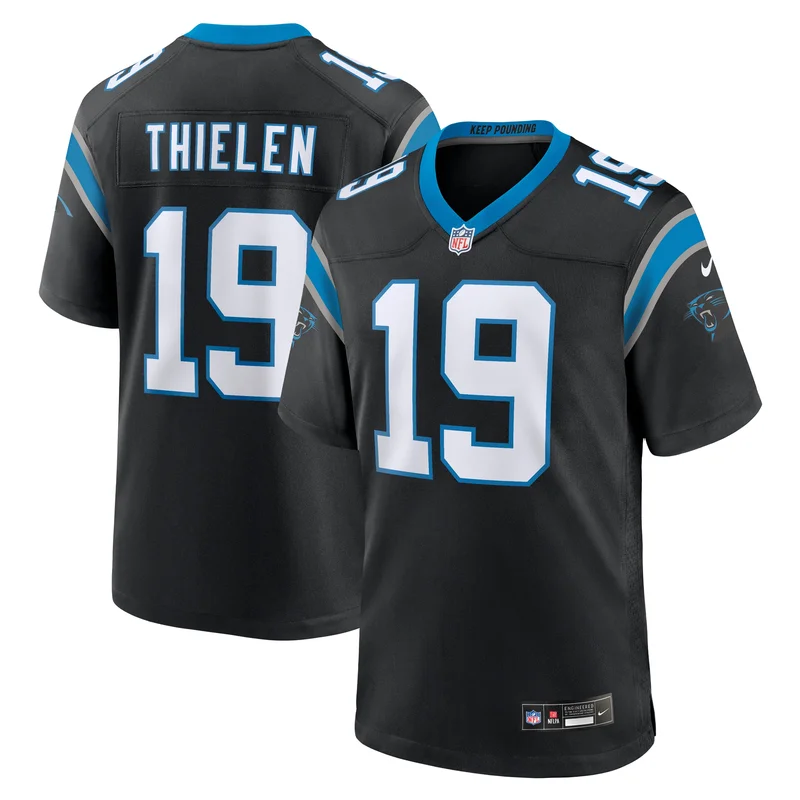 Alex Cook 27 Carolina Panthers Game Jersey - Black - Image 2