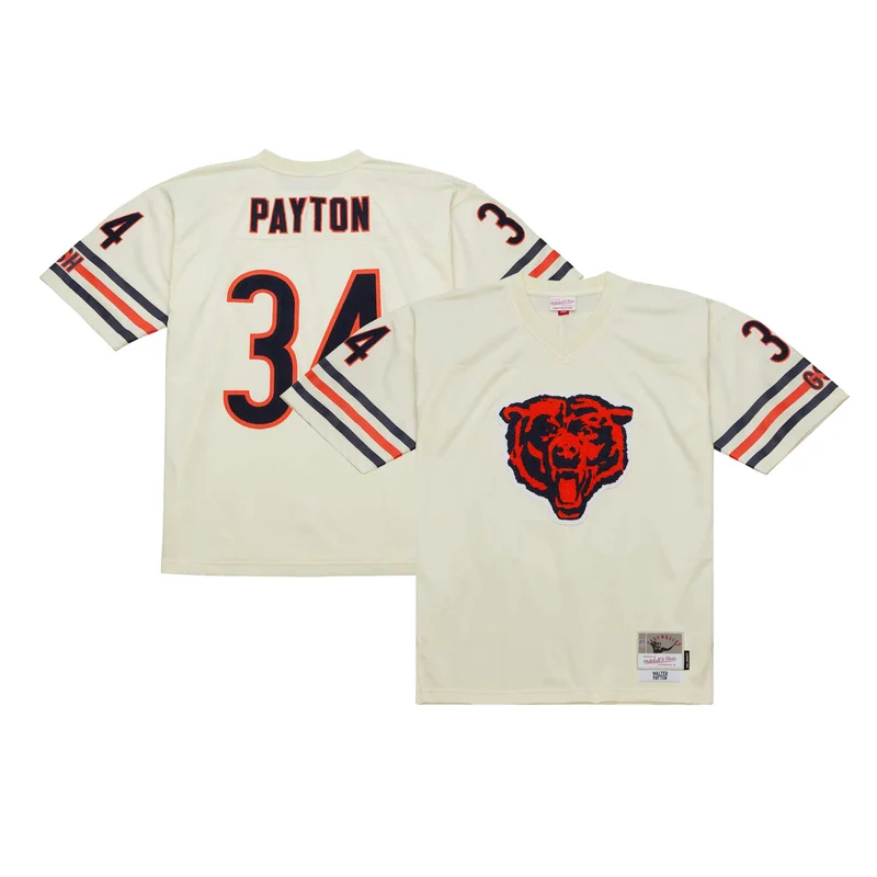 Walter Payton Chicago Bears Jersey Chainstitch Legacy - Cream