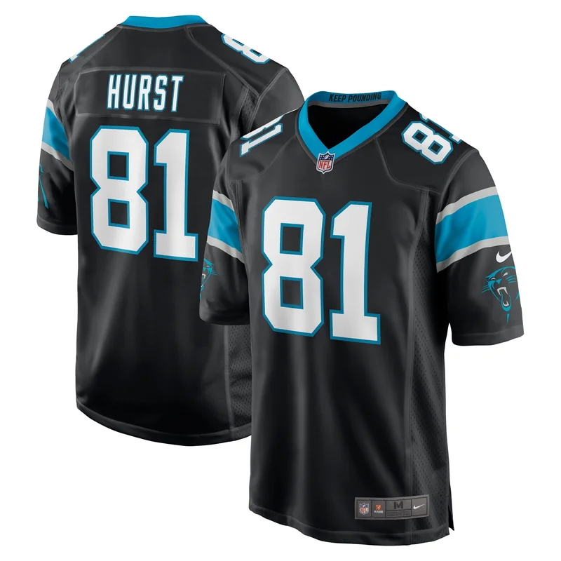 Hayden Hurst Carolina Panthers Game Jersey Player - Black