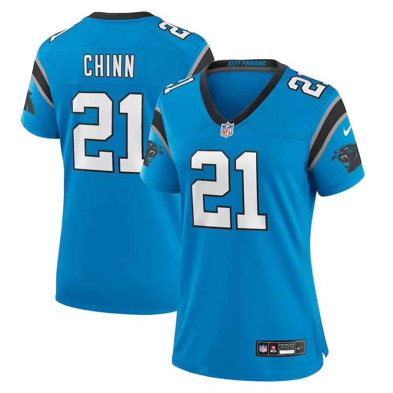 Jeremy Chinn 21 Carolina Panthers Game Jersey - Blue
