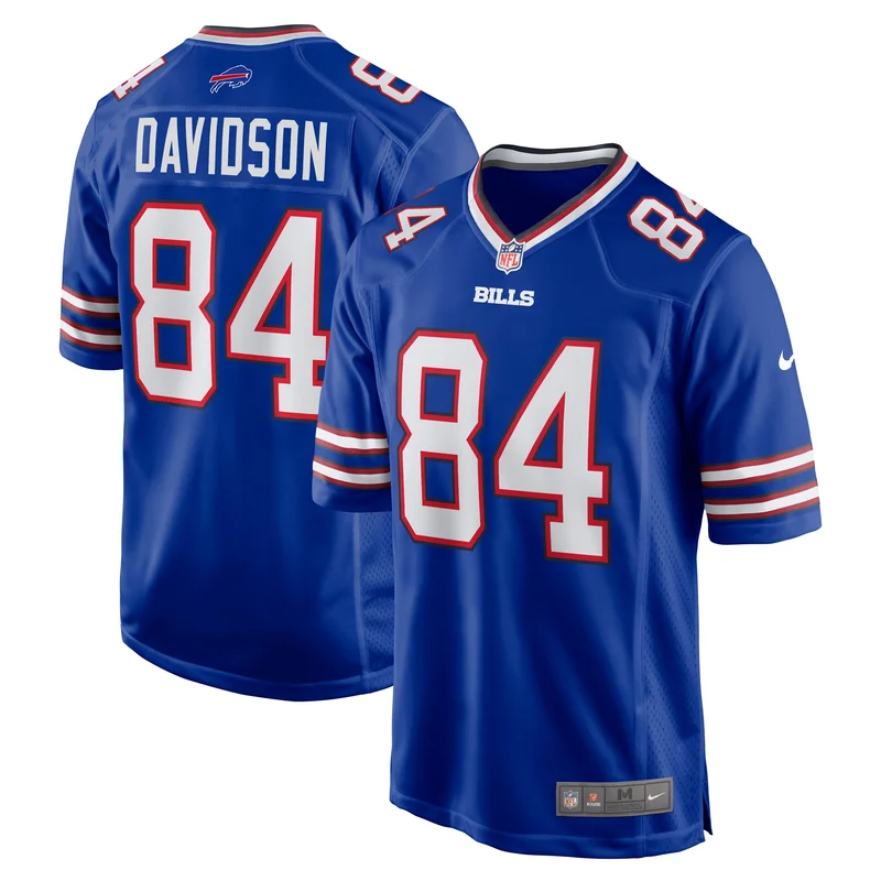 Zach Davidson Buffalo Bills Game Jersey Player - Royal