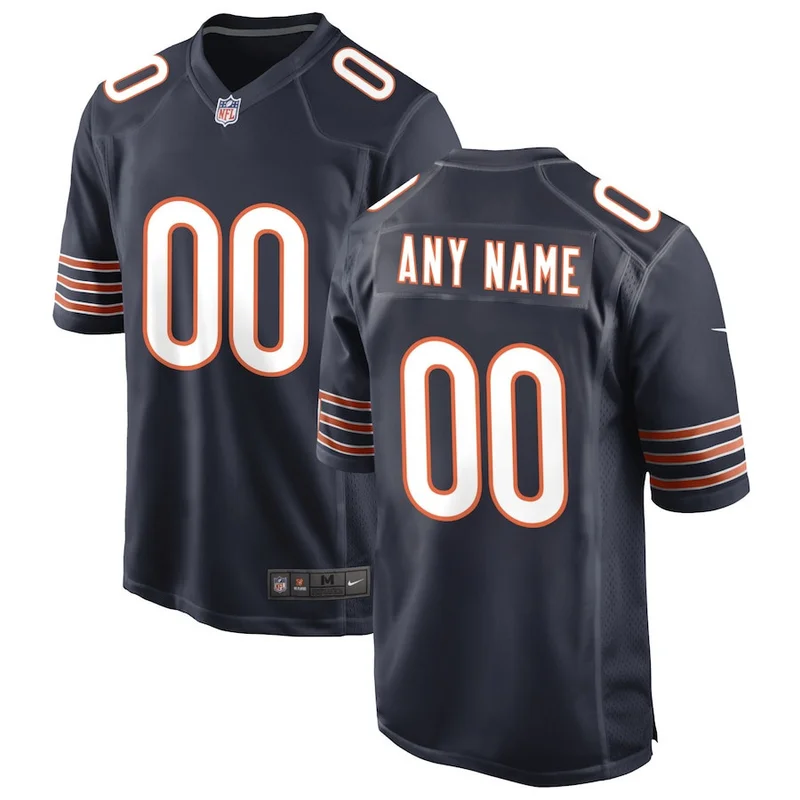 Chicago Bears Jersey Custom Alternate Game - Orange - Image 2