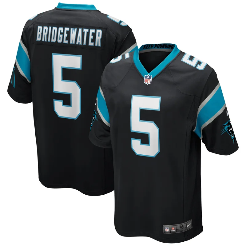 Teddy Bridgewater Carolina Panthers Game Jersey Player - Black