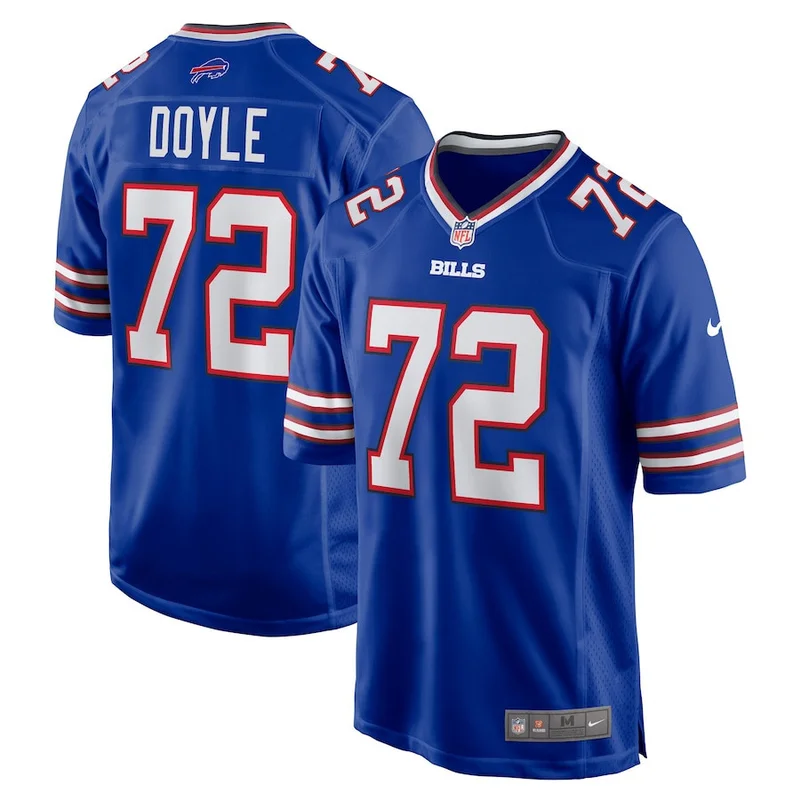 Tommy Doyle 72 Buffalo Bills Game Jersey - Royal
