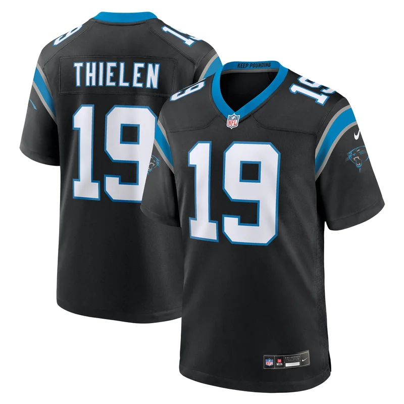 Alex Cook 27 Carolina Panthers Game Jersey - Black - Image 3