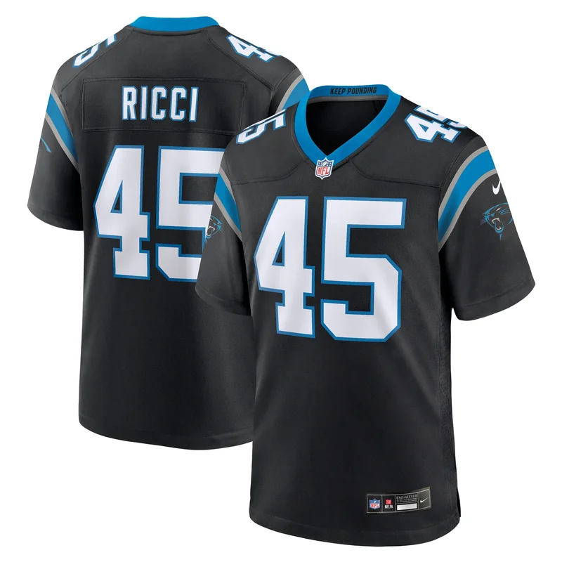 DJ Chark Jr 17 Carolina Panthers Game Jersey - Black - Image 5