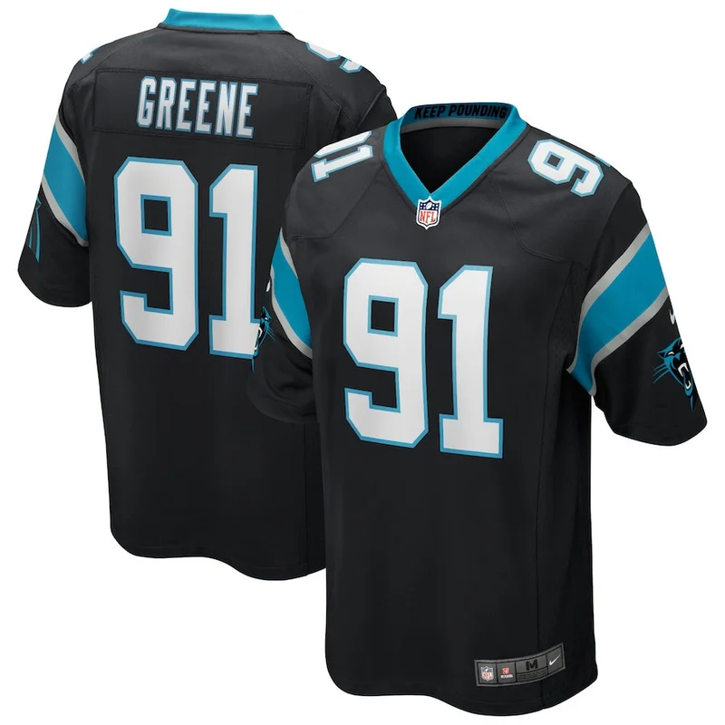 Cade Mays 68 Carolina Panthers Jersey Team Game - Black - Image 3