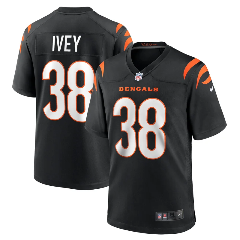 Daxton Hill Cincinnati Bengals Jersey Player Game - Black - Image 4