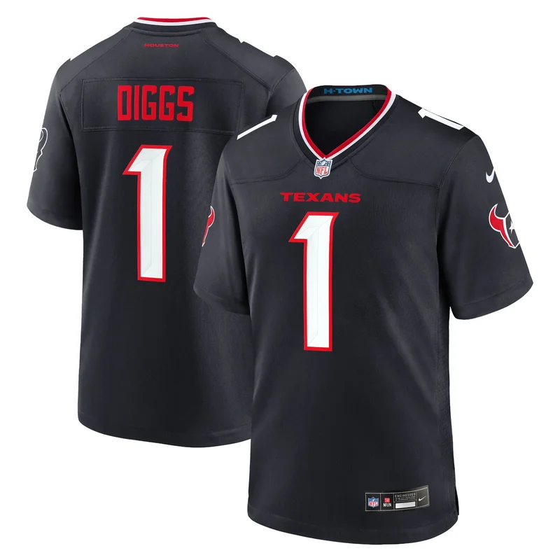 Ross Blacklock 90 Houston Texans Game Jersey - Navy - Image 2