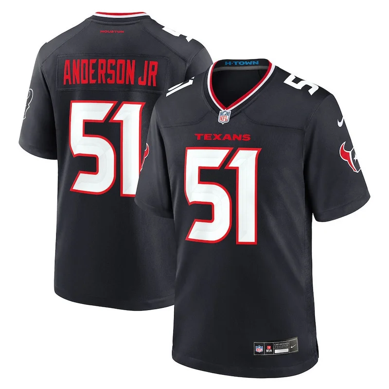 Will Anderson Jr 51 Houston Texans Jersey 2nd Alternate Game - Navy - Image 3
