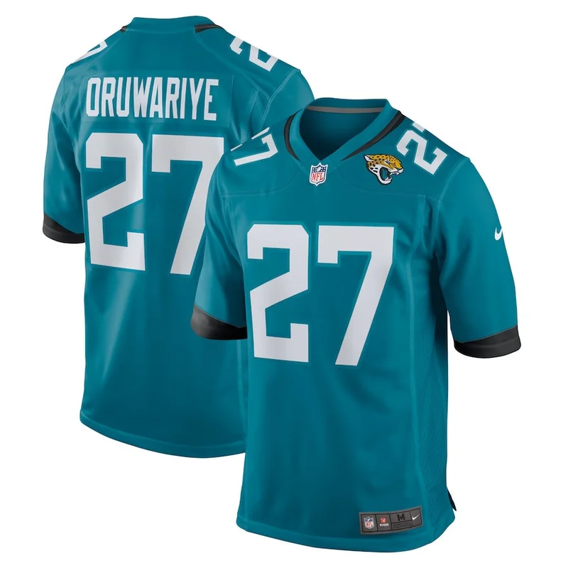 Elijah Cooks 14 Jacksonville Jaguars Jersey Team Game - Teal - Image 4