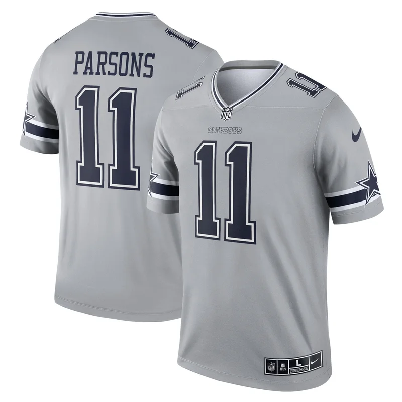 Micah Parsons Dallas Cowboys Jersey Inverted Legend Player - Gray
