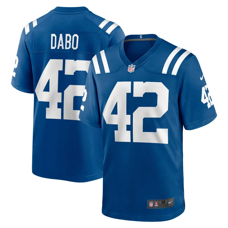 Luke Rhodes 46 Indianapolis Colts Game Jersey - Royal - Image 3