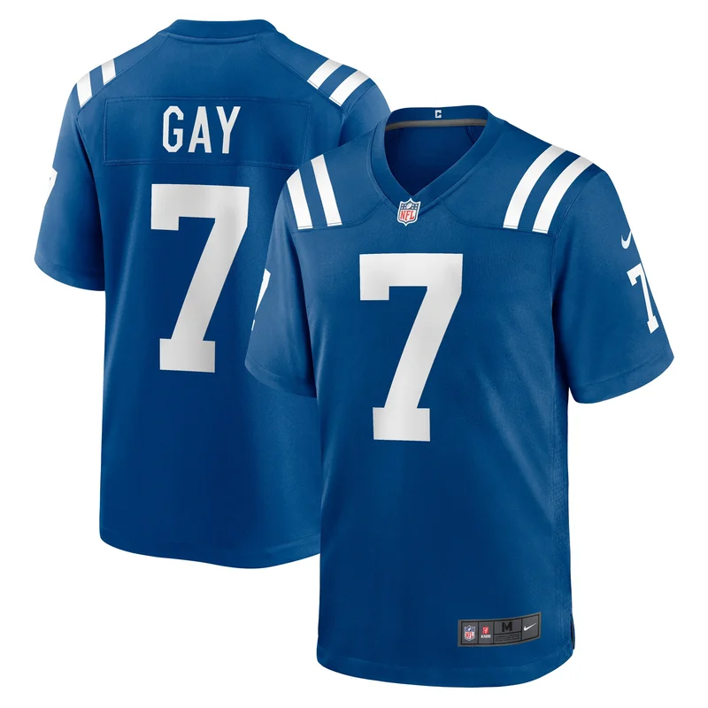 Matt Gay Indianapolis Colts Jersey Team Game - Royal