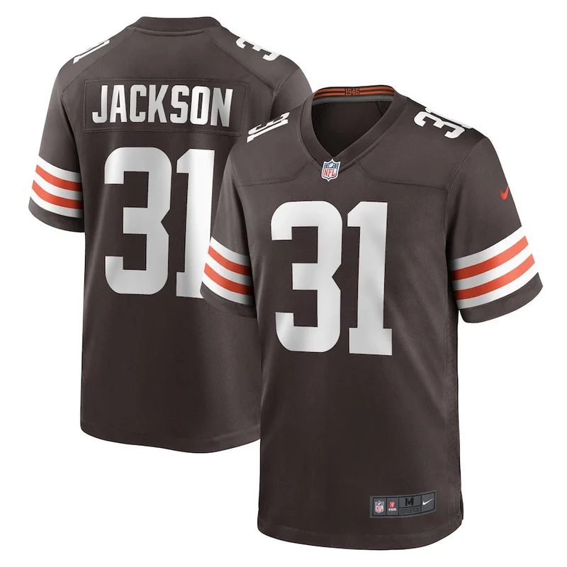 Austin Watkins Jr 80 Cleveland Browns Jersey Team Game - Brown - Image 5