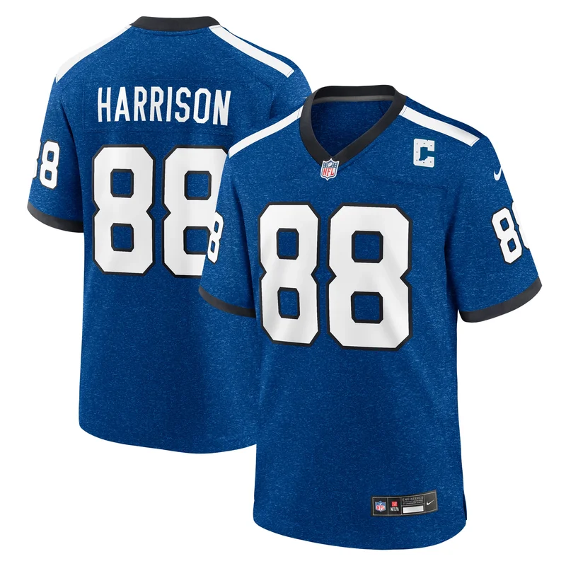 Marvin Harrison Indianapolis Colts Game Jersey Retired Player - Royal - Image 2