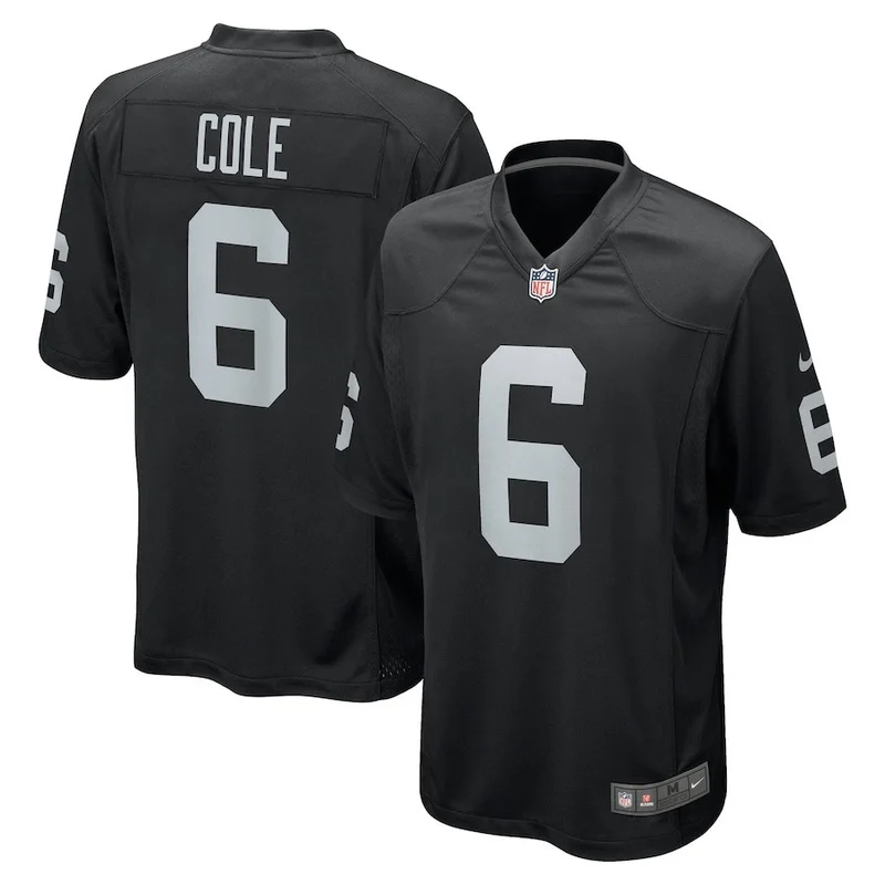 Roderic Teamer 33 Las Vegas Raiders Game Jersey - Black - Image 5