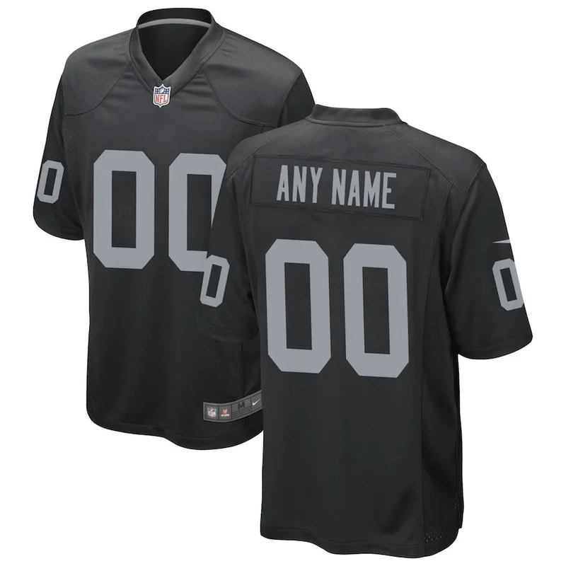 Fred Biletnikoff 25 Las Vegas Raiders Game Jersey Retired - Black - Image 3