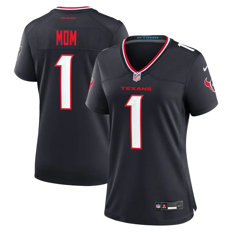 Houston Texans Jersey #1 Mom Game - Navy