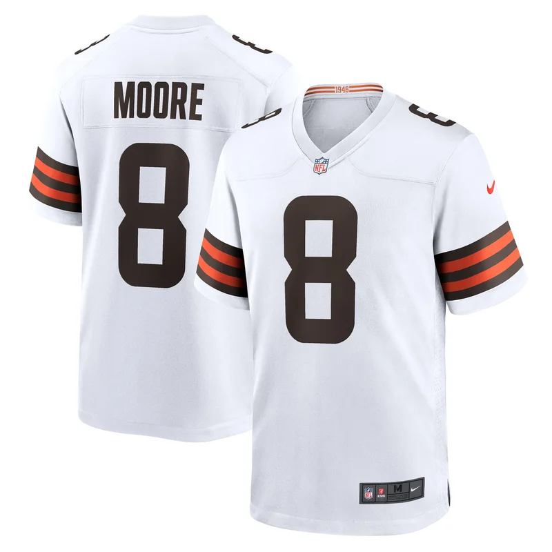 Elijah Moore Cleveland Browns Jersey Team Game - White