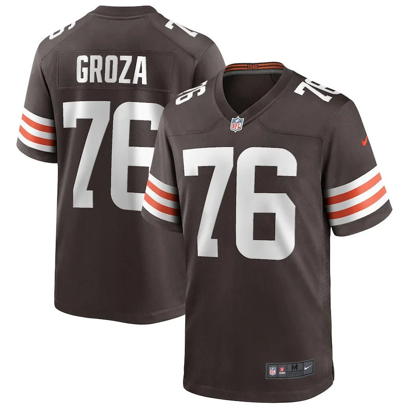 Lou Groza 76 Cleveland Browns Game Jersey Retired - Brown