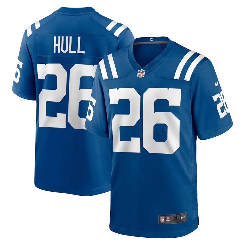 Evan Hull 26 Indianapolis Colts Jersey Team Game - Royal